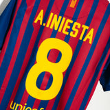 Barcelona 2011-12 Iniesta Home Kit (M)