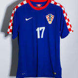 Croatia 2014 Mandzukic Away Kit (L)