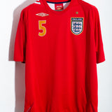 England 2006 Ferdinand Away Kit (L)