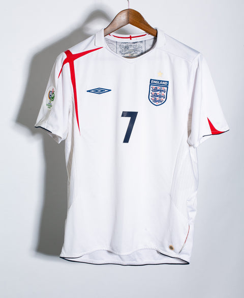 England 2006 Beckham Home Kit (L)