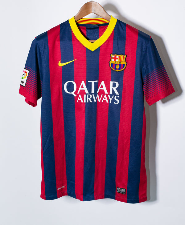 Barcelona 2013-14 Messi Home Kit (M)