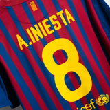 Barcelona 2011-12 Iniesta Home Kit (XL)