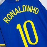 Brazil 2008 Ronaldinho Away Kit (XL)