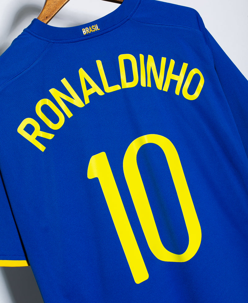 Brazil 2008 Ronaldinho Away Kit (XL)