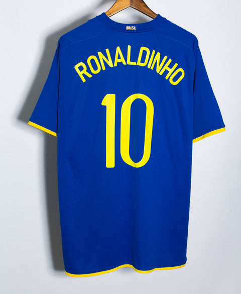 Brazil 2008 Ronaldinho Away Kit (XL)