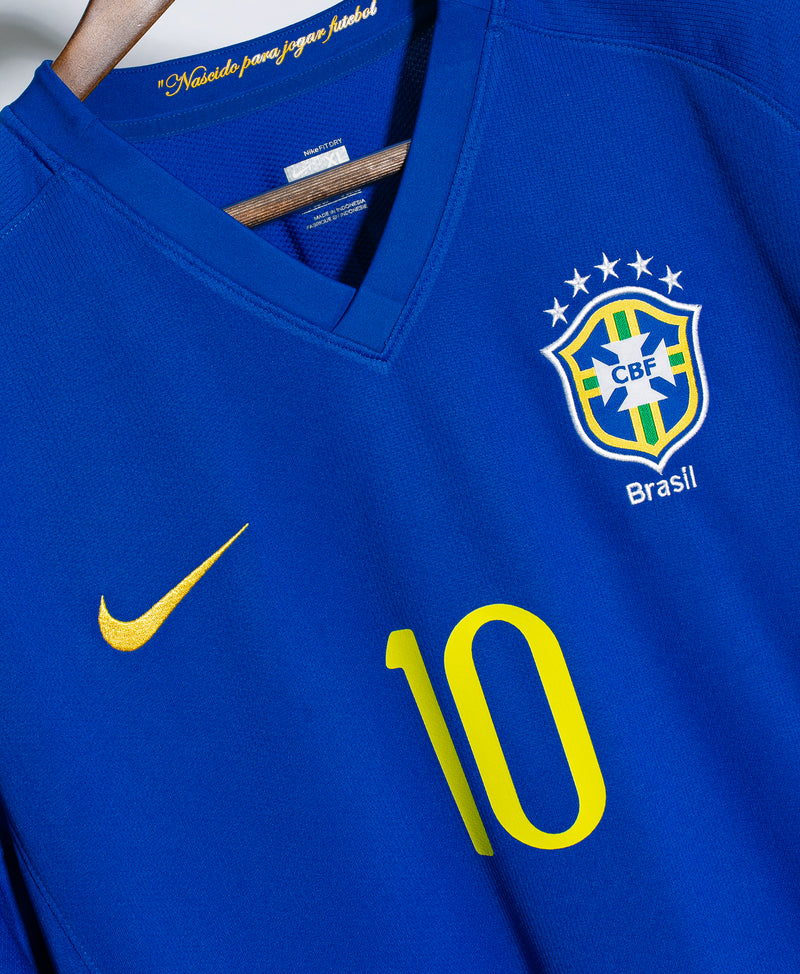 Brazil 2008 Ronaldinho Away Kit (XL)