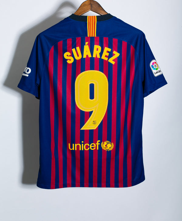Barcelona 2018-19 Suarez Home Kit (L)