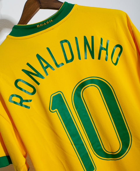 Brazil 2006 Ronaldinho Home Kit (XL)