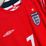 England 2004 Beckham Long Sleeve Away Kit (M)