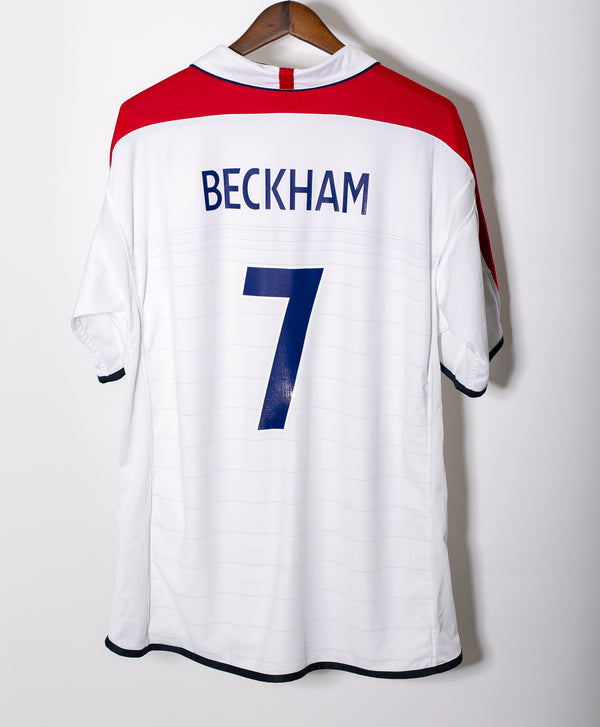 England 2004 Beckham Home Kit (2XL)
