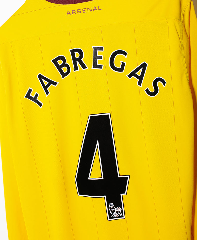 Arsenal 2010-11 Fabregas Long Sleeve Third Kit (XL)