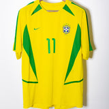 Brazil 2002 Ronaldinho Home Kit (L)