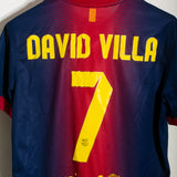 Barcelona 2012-13 David Villa Home Kit (M)