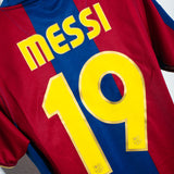 Barcelona 2007-08 Messi Home Kit (S)