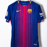 Barcelona 2017-18 Iniesta Special Sponsorless Home Kit (S)