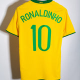 Brazil 2008 Ronaldinho Home Kit (S)