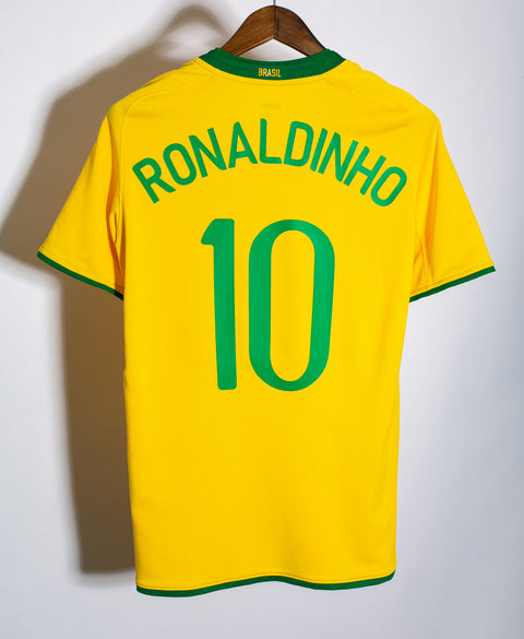 Brazil 2008 Ronaldinho Home Kit (S)