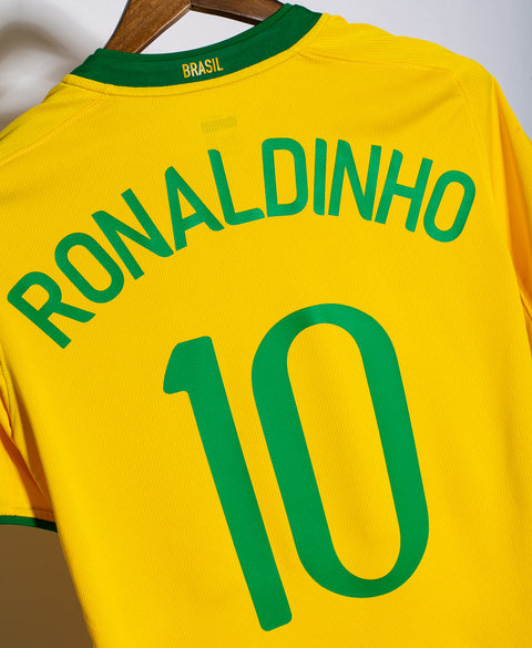 Brazil 2008 Ronaldinho Home Kit (S)