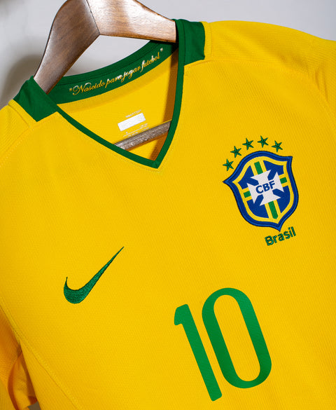 Brazil 2008 Ronaldinho Home Kit (S)