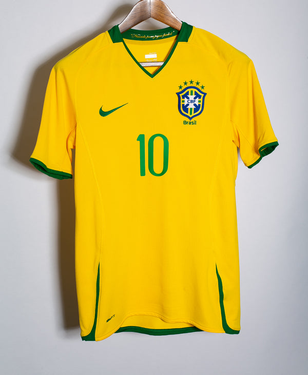Brazil 2008 Ronaldinho Home Kit (S)