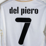 Italy 2008 Del Piero Long Sleeve Away Kit (L)