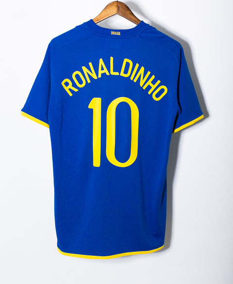 Brazil 2008 Ronaldinho Away Kit (L)