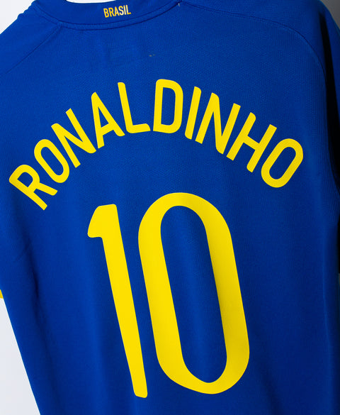 Brazil 2008 Ronaldinho Away Kit (L)