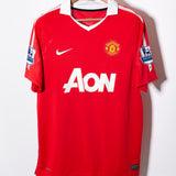 Manchester United 2010-11 Vidic Home Kit (L)