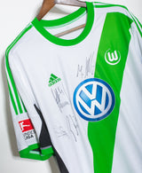 Wolfsburg 2013-14 Gustavo Signed Home Kit (3XL)