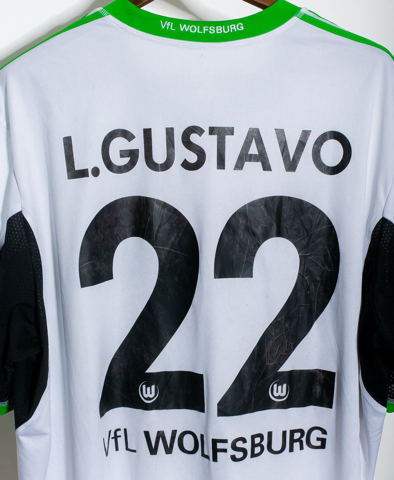 Wolfsburg 2013-14 Gustavo Signed Home Kit (3XL)