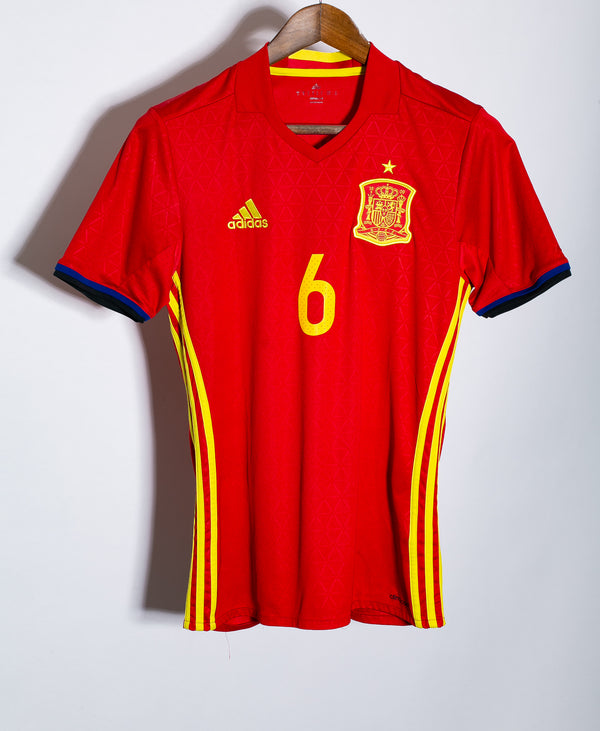 Spain 2016 Iniesta Home Kit (S)