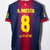 Barcelona 2012-13 Iniesta Home Kit (M)
