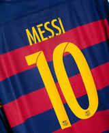 Barcelona 2015-16 Messi Long Sleeve Home Kit (M)