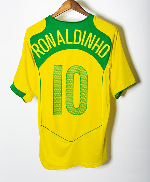 Brazil 2004 Ronaldinho Home Kit (XL)