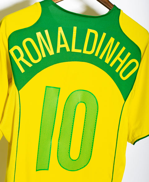 Brazil 2004 Ronaldinho Home Kit (XL)