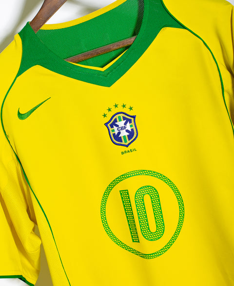 Brazil 2004 Ronaldinho Home Kit (XL)