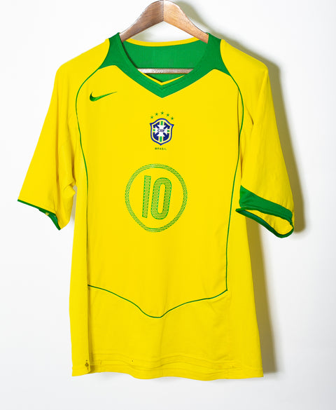 Brazil 2004 Ronaldinho Home Kit (XL)