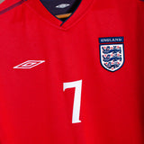 England 2002 Beckham LS Away Kit (M)