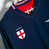 England 2002 Beckham Long Sleeve Away Kit (L)