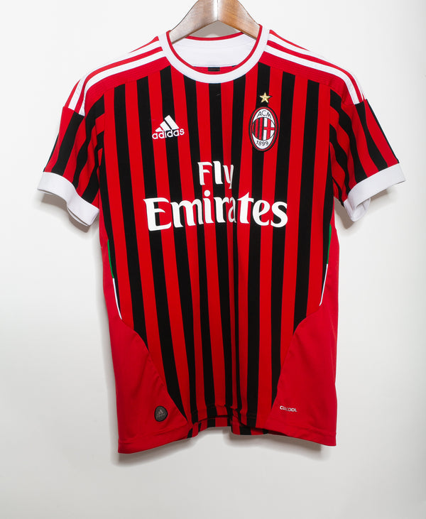 AC Milan 2011-12 Ibrahimovic Home Kit (YXL)