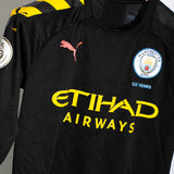Manchester City 2019-20 Mahrez Long Sleeve Away Kit (YL)