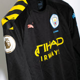 Manchester City 2019-20 Mahrez Long Sleeve Away Kit (YL)