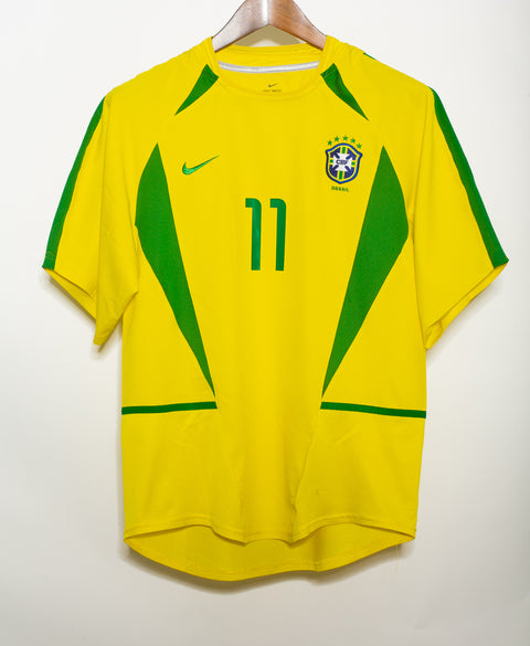 Brazil 2002 Ronaldinho Home Kit (M)