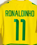 Brazil 2002 Ronaldinho Home Kit (M)