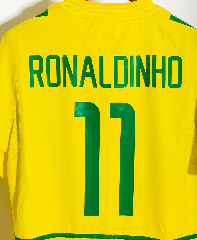 Brazil 2002 Ronaldinho Home Kit (M)