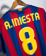 Barcelona 2009-10 Iniesta Home Kit (L)