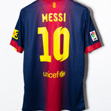 Barcelona 2012-13 Messi Home Kit (L)