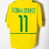 Brazil 2002 Ronaldinho Home Kit (M)