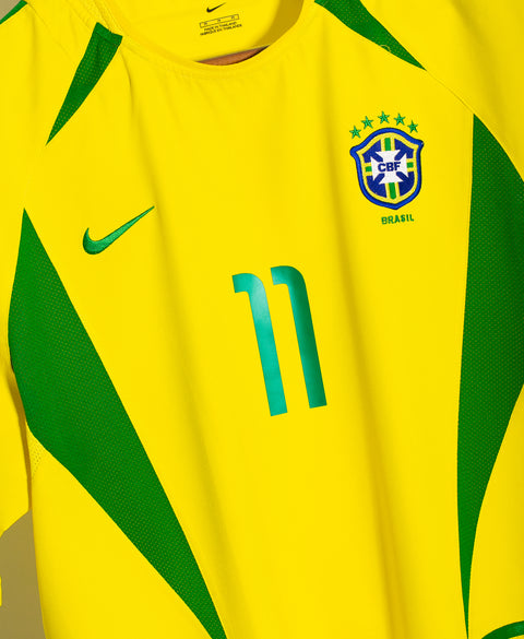 Brazil 2002 Ronaldinho Home Kit (M)