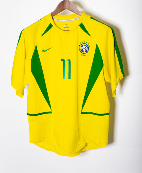 Brazil 2002 Ronaldinho Home Kit (M)